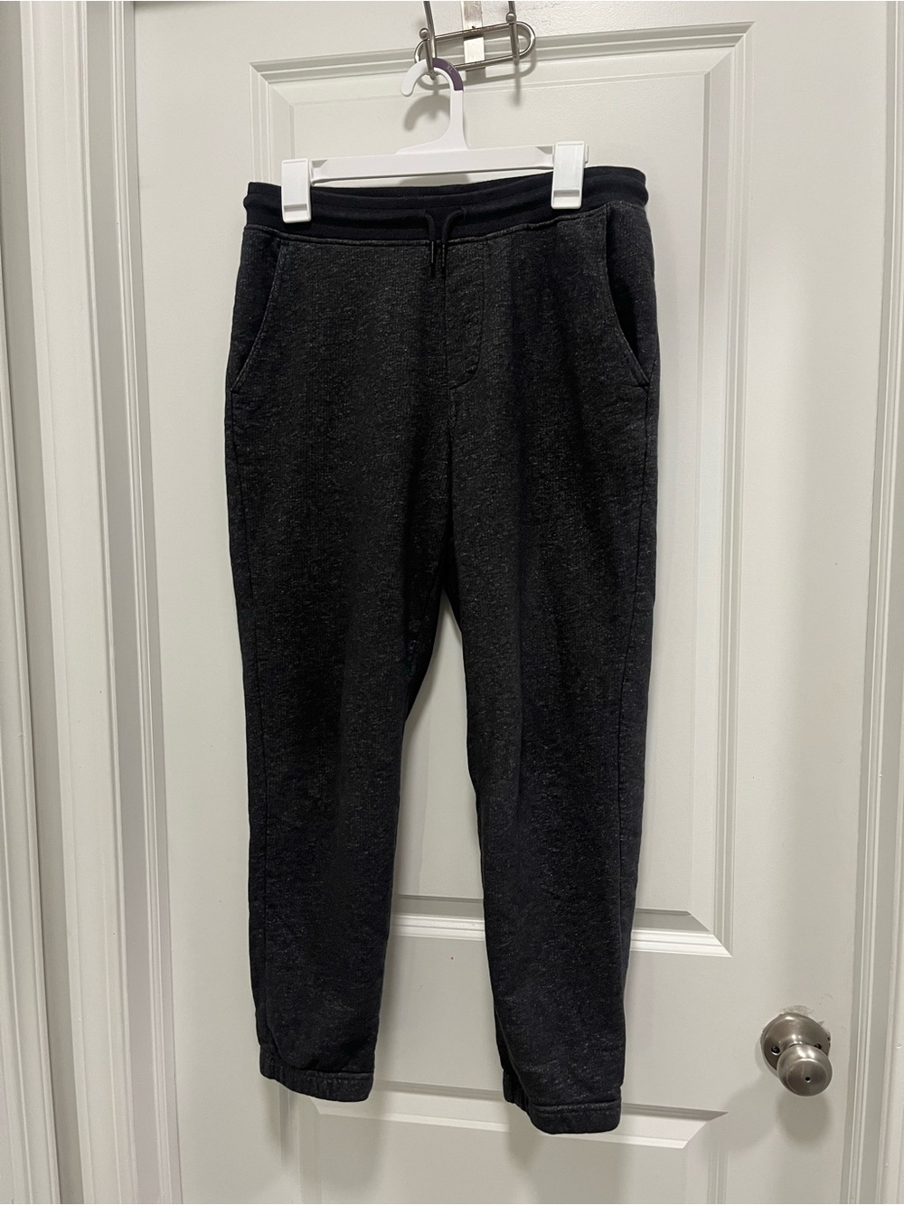Patagonia Mahnya Men's Fleece Pants Size Small Very Dark Heathered Gray/black